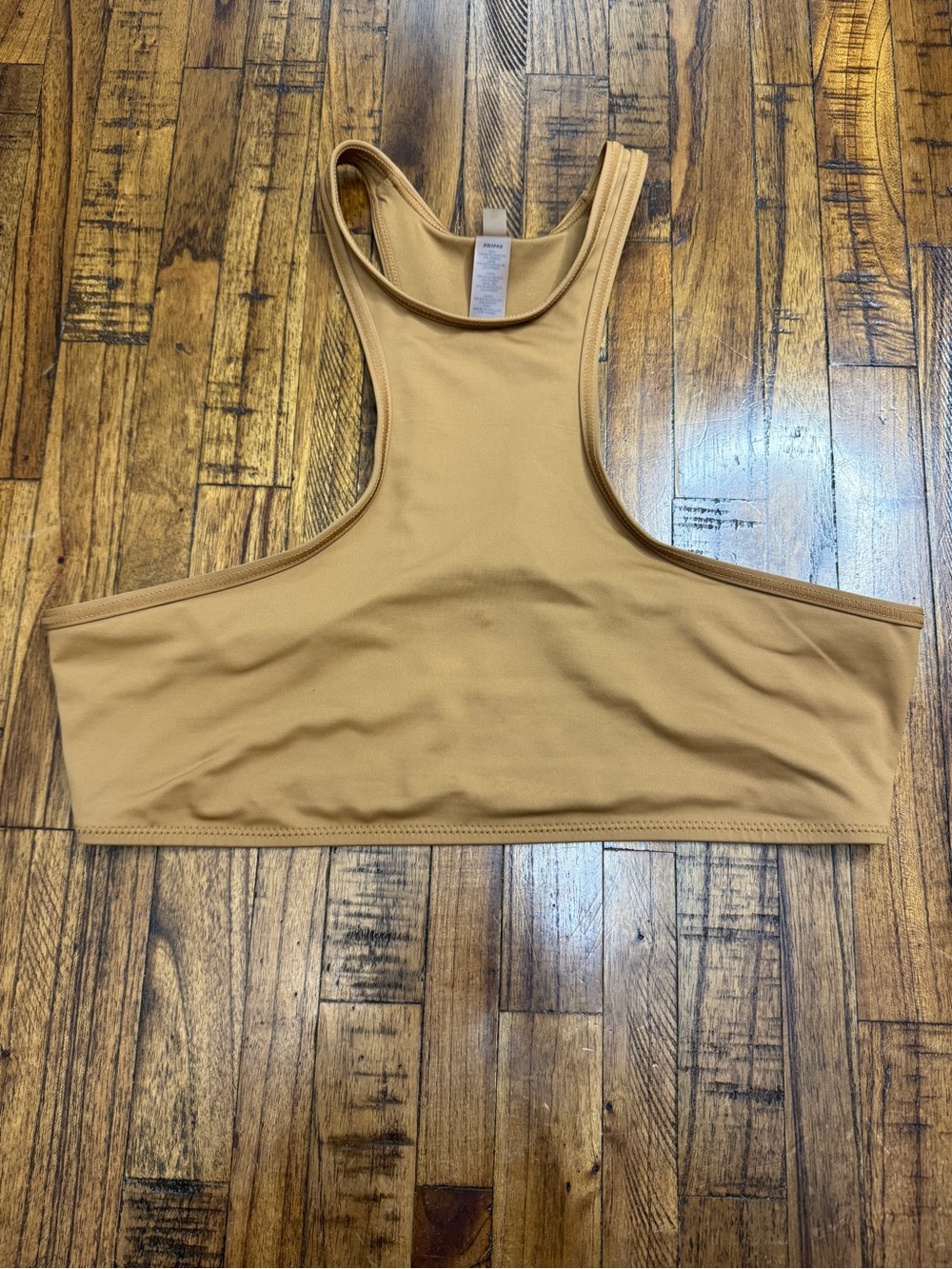 Skims Recycled Swim High Neck Racerback Top Limited Release Color Ochre Size L